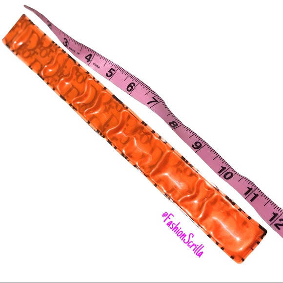 Vintage Dior Iridescent Hologram Trotter Monogram Logo Bracelet - Picture 3 of 6